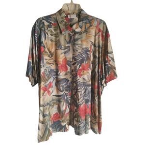 Alfred Dunner Women's Top Button Down Shirt Floral Size 24W